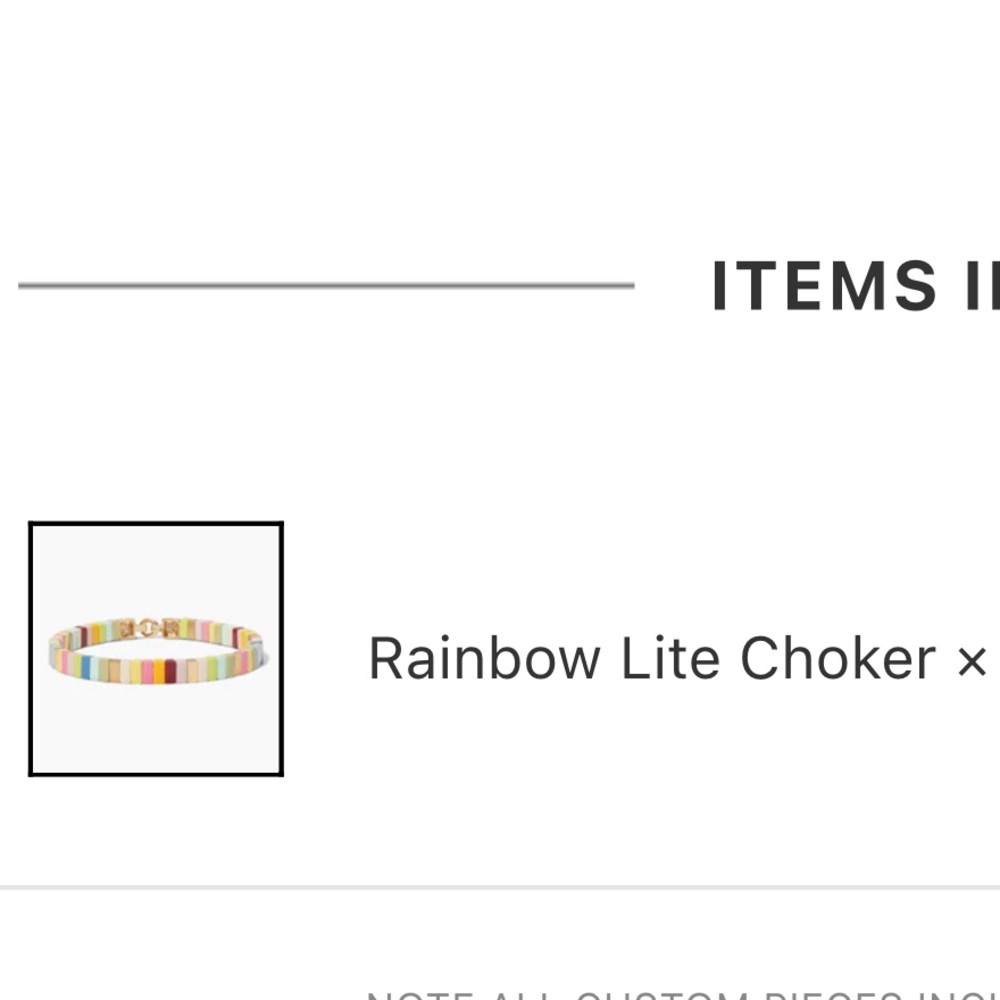 Roxanne Assoulin chocker rainbow lite - Picture 6 of 9
